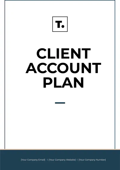 Free Client Account Plan Template to Edit Online