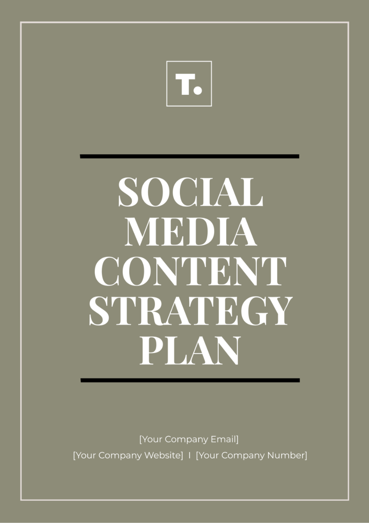 Social Media Content Strategy Plan Template - Edit Online & Download