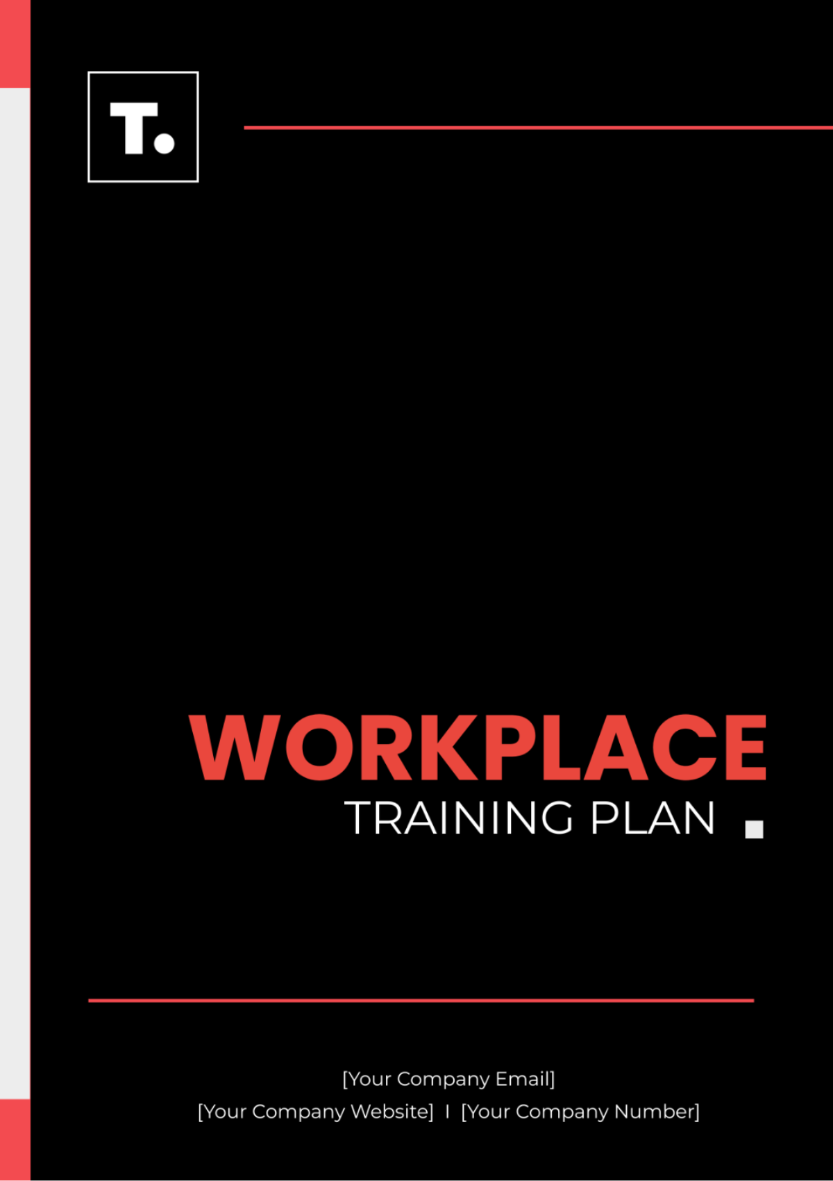 Workplace Training Plan Template