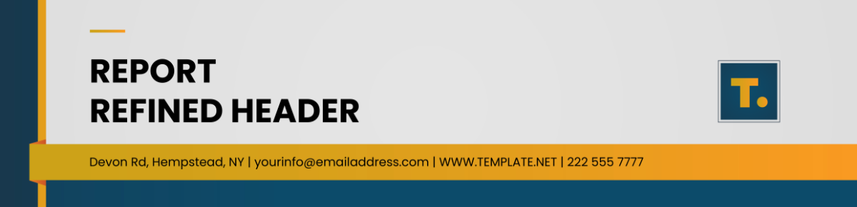 Report Refined Header Template - Edit Online & Download