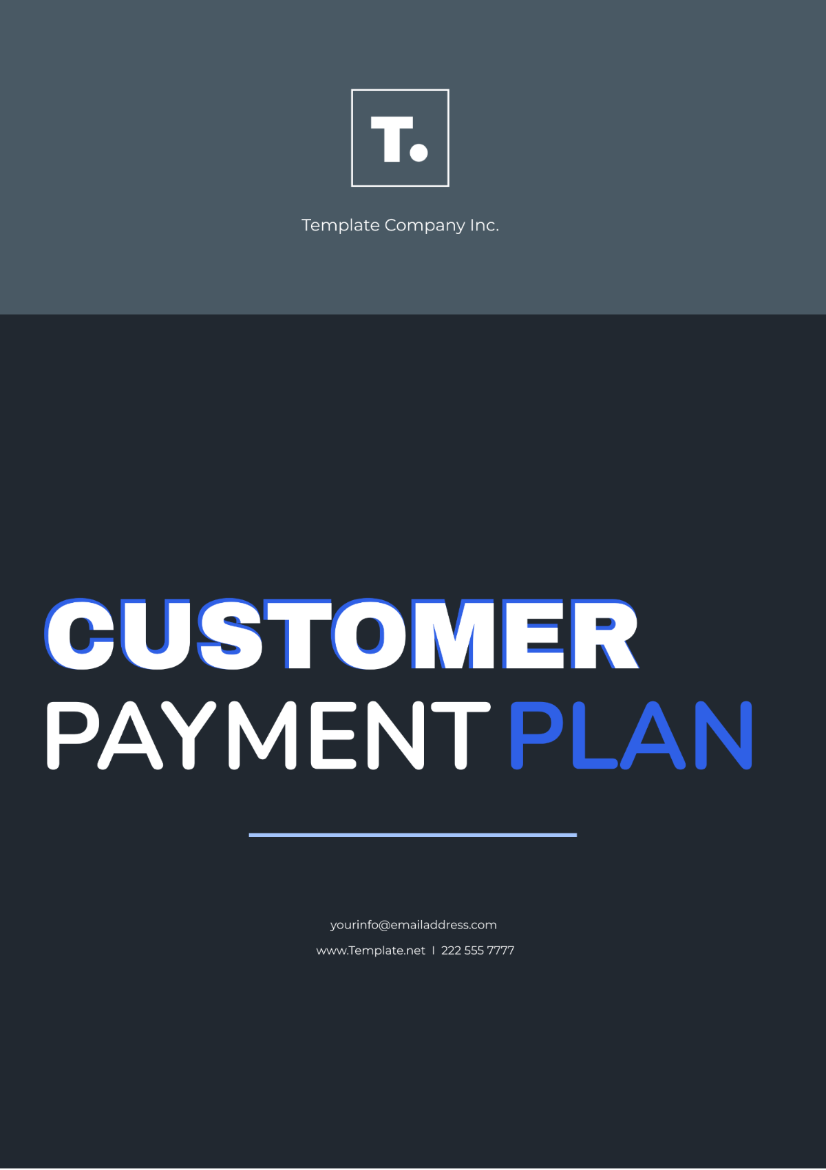Free Customer Payment Plan Template