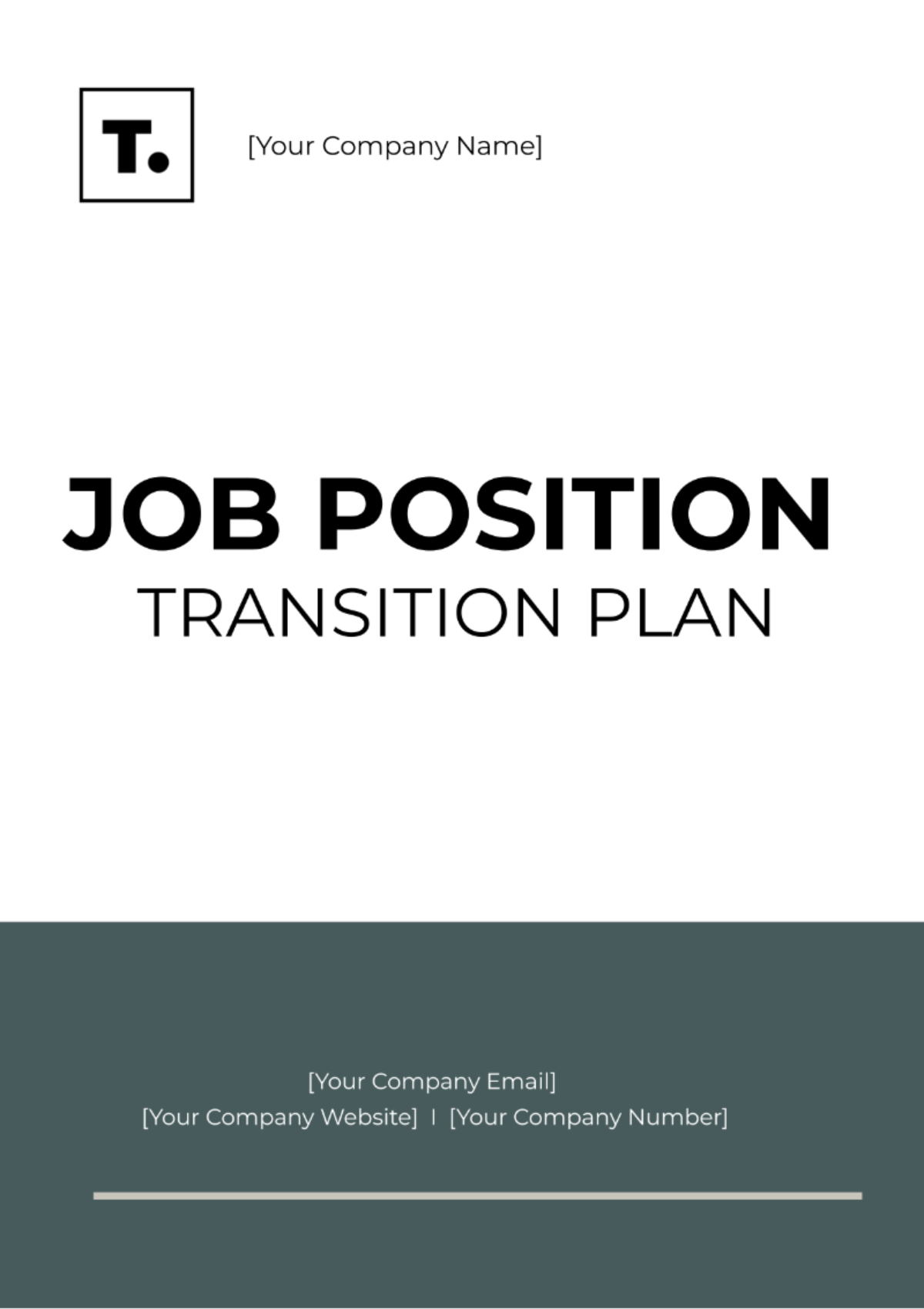 Job Position Transition Plan Template