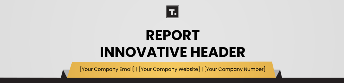 Report Innovative Header Template