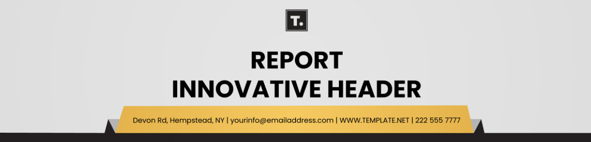 Report Innovative Header Template - Edit Online & Download