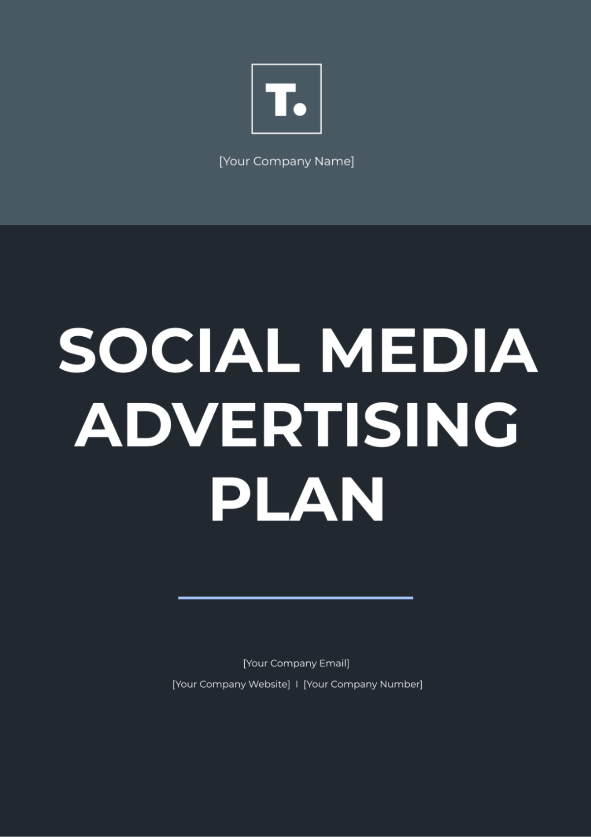 Social Media Advertising Plan Template