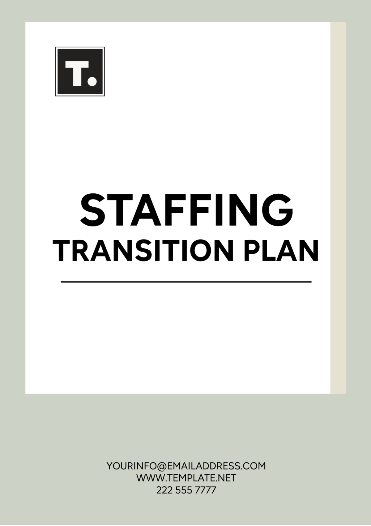 Staffing Transition Plan Template