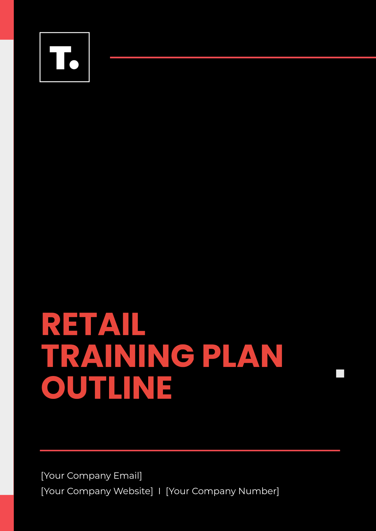 Retail Training Plan Outline Template - Edit Online & Download