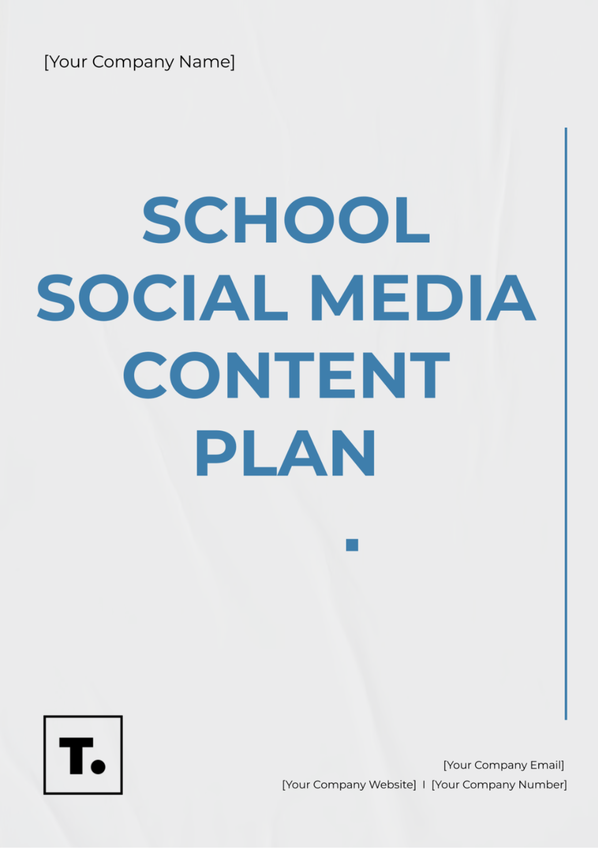 School Social Media Content Plan Template - Edit Online & Download