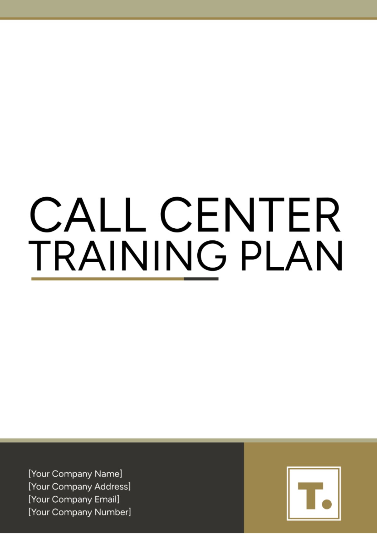 Call Center Training Plan Template - Edit Online & Download