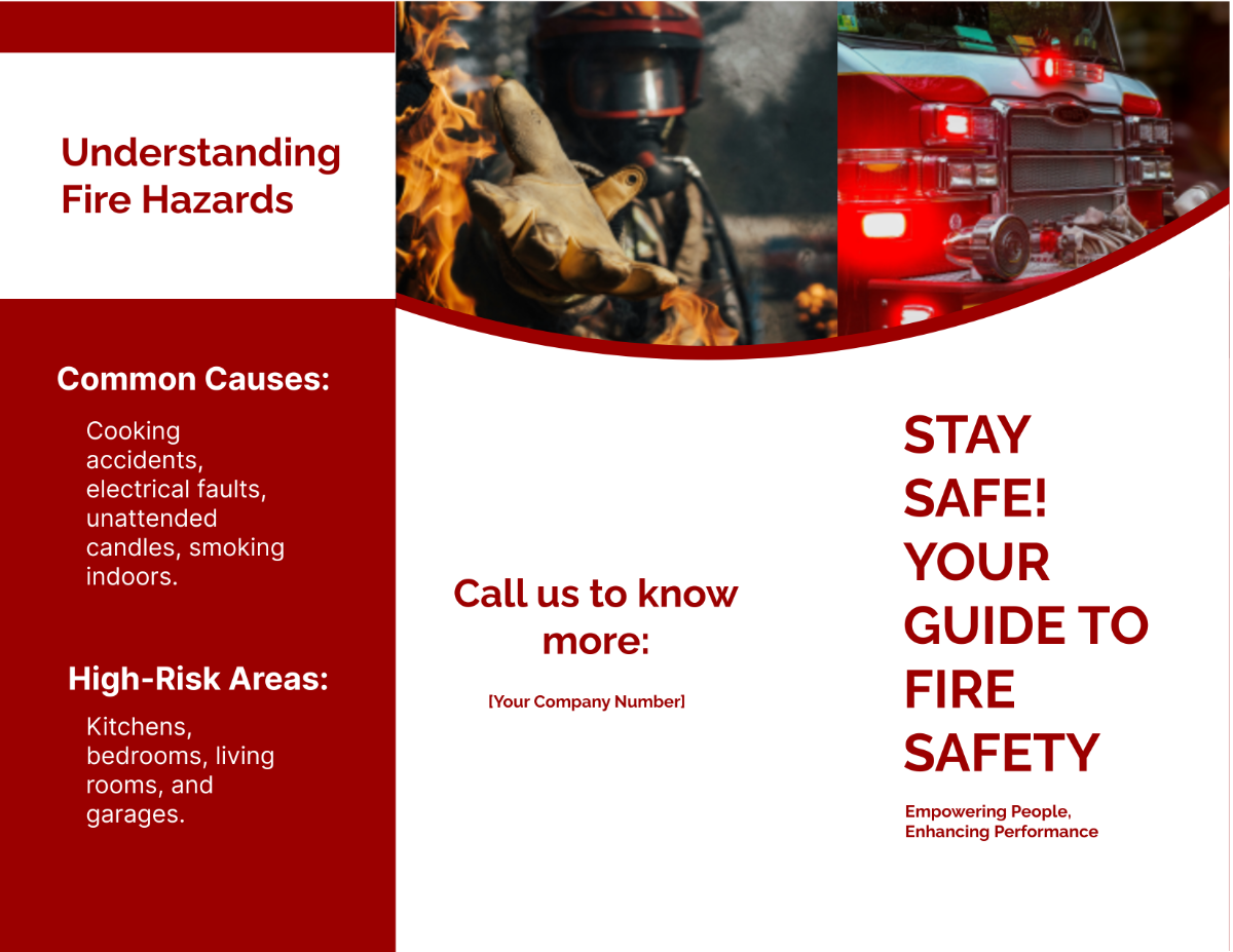 Fire Safety Brochure Template