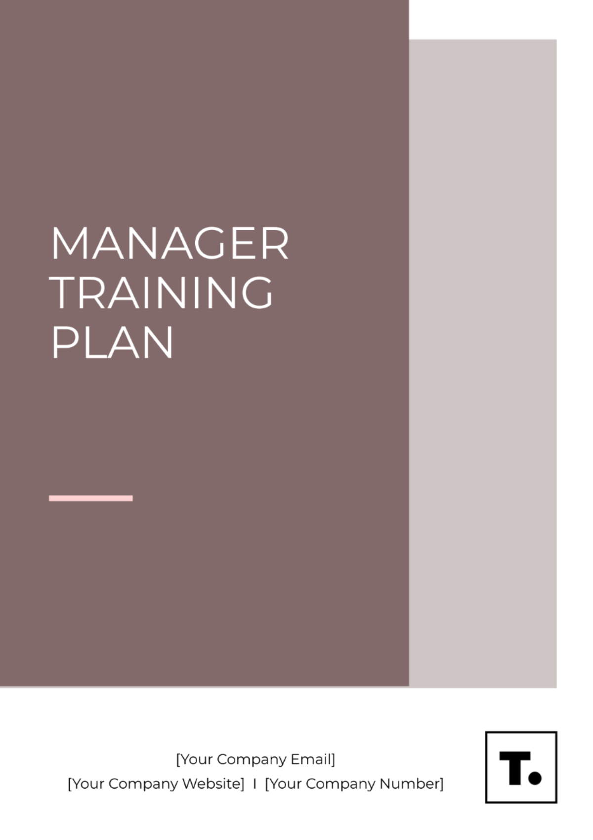 Manager Training Plan Template - Edit Online & Download