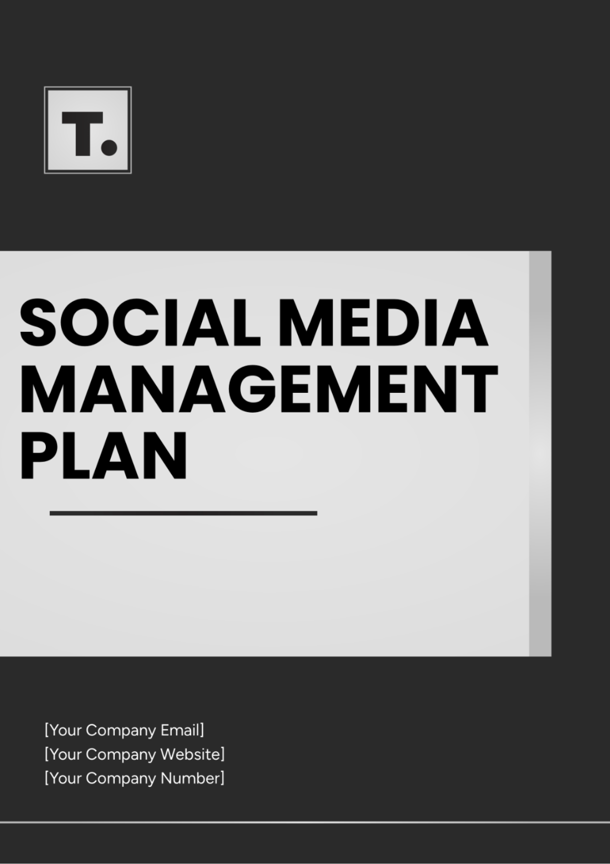 Free Social Media Management Plan Template