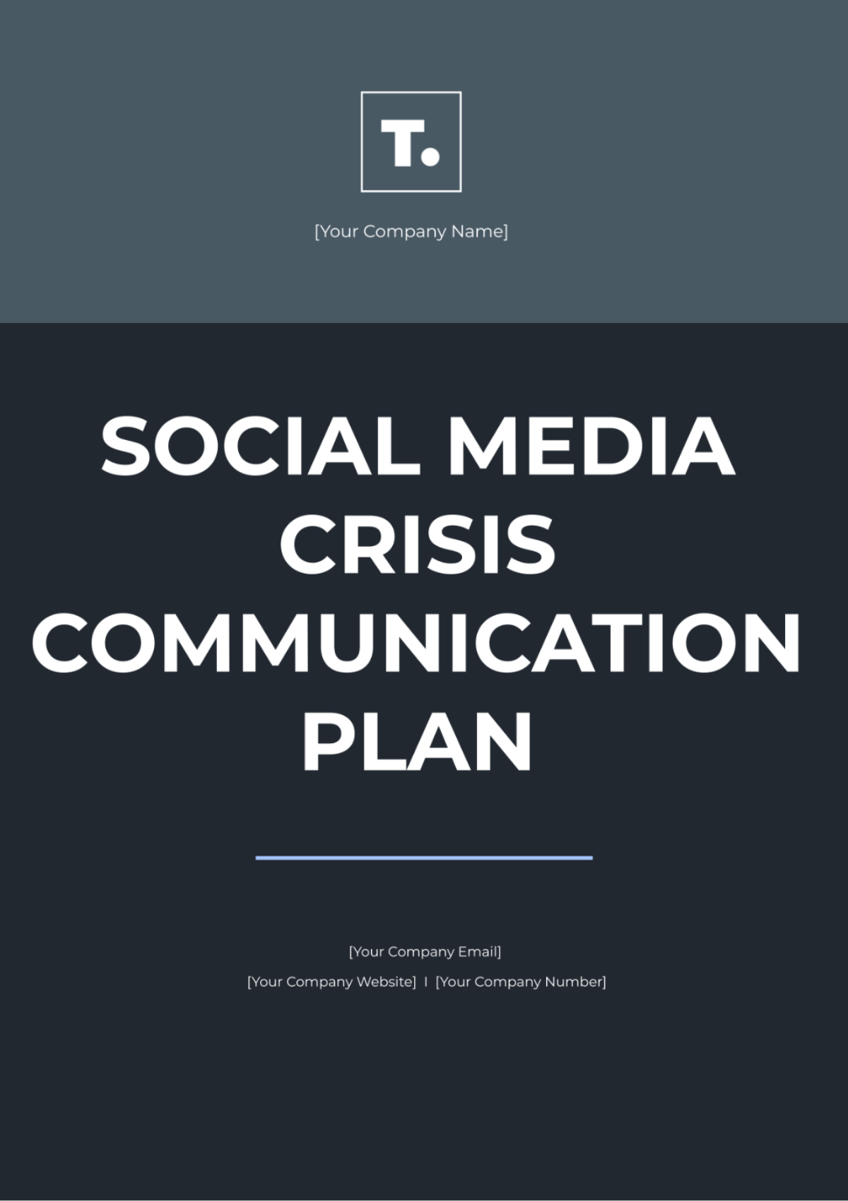 Social Media Crisis Communication Plan Template - Edit Online & Download