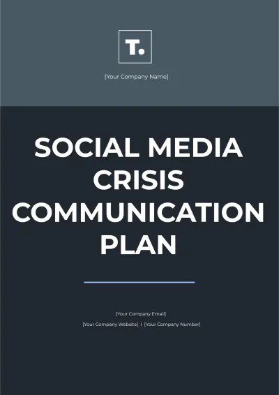 Free Social Media Crisis Communication Plan Template to Edit Online