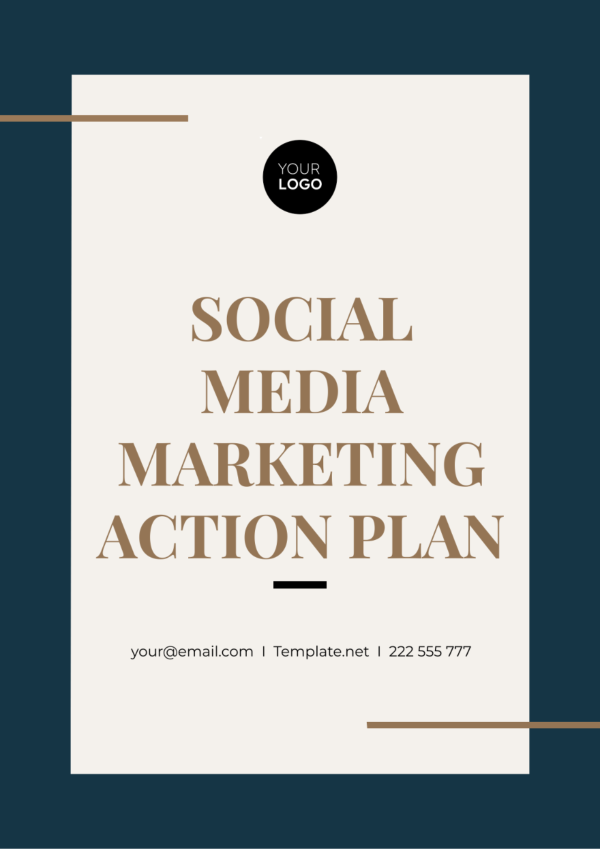 Social Media Marketing Action Plan Template