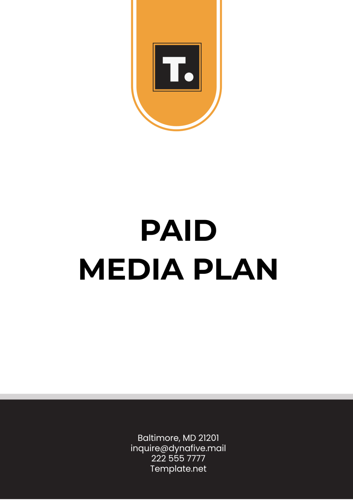 Paid Media Plan Template