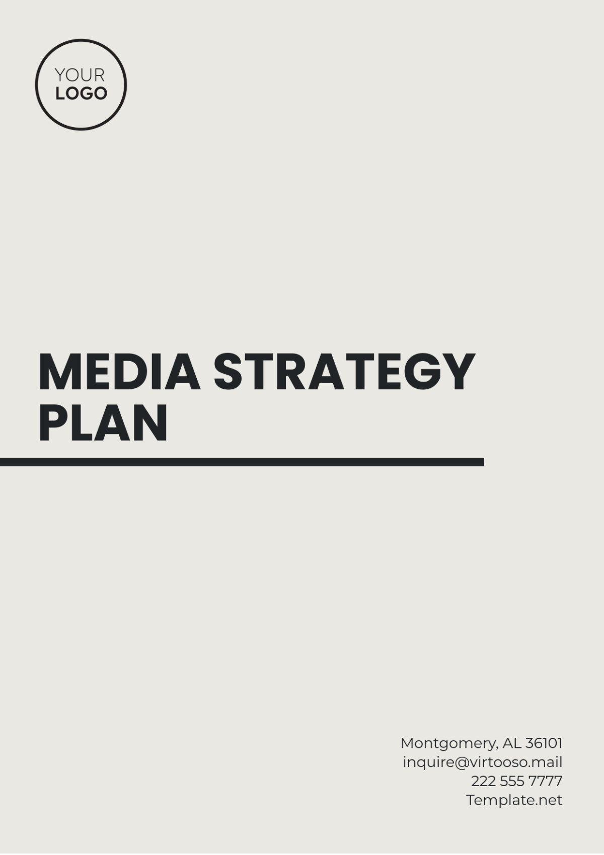 Media Strategy Plan Template - Edit Online & Download