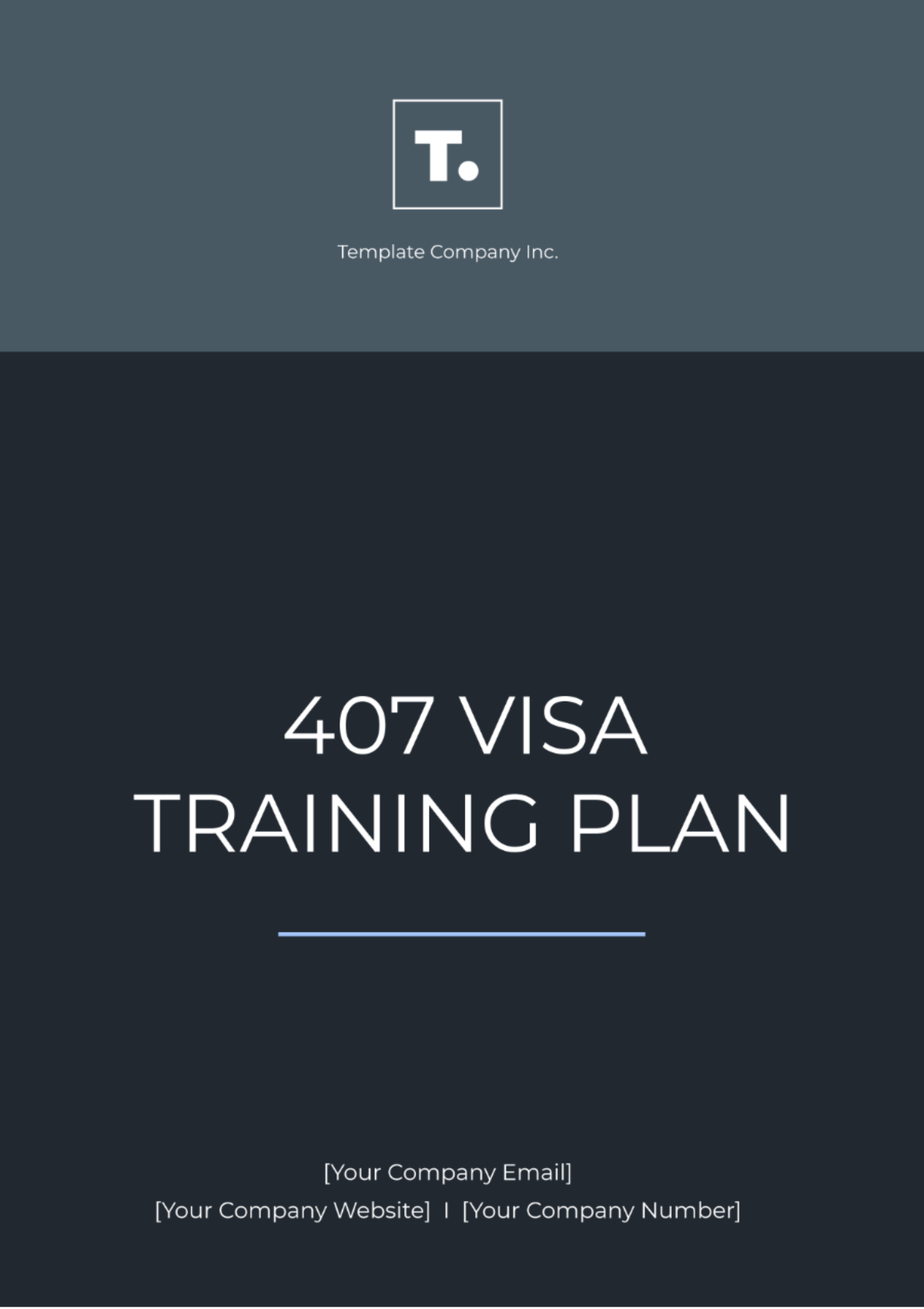 407 Visa Training Plan Template - Edit Online & Download