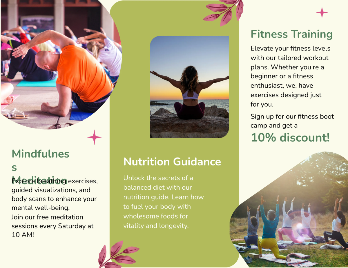 Free Health and Wellness Brochure Template to Edit Online