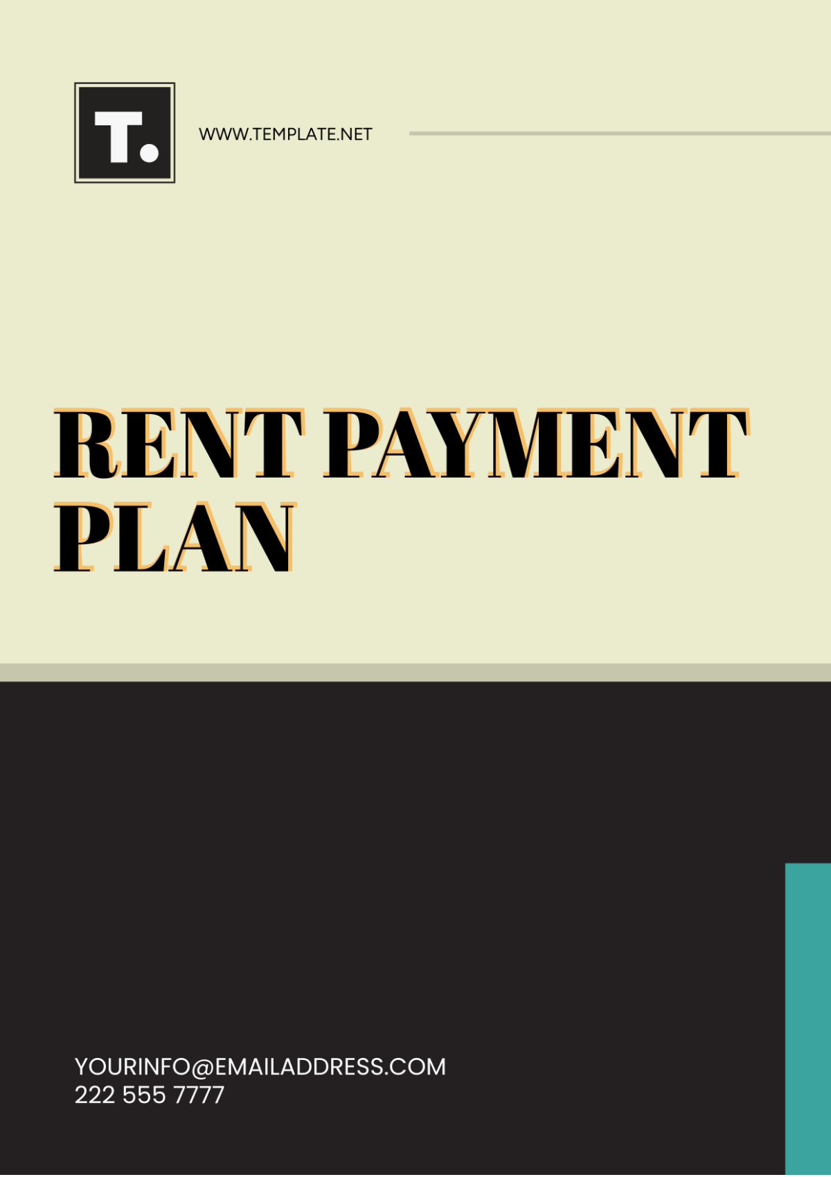 Free Rent Payment Plan Template