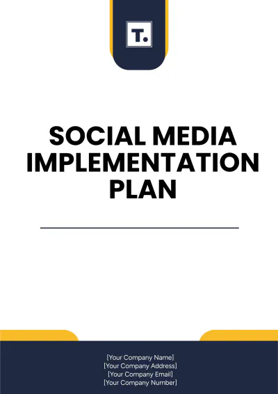 Free Social Media Implementation Plan Template to Edit Online
