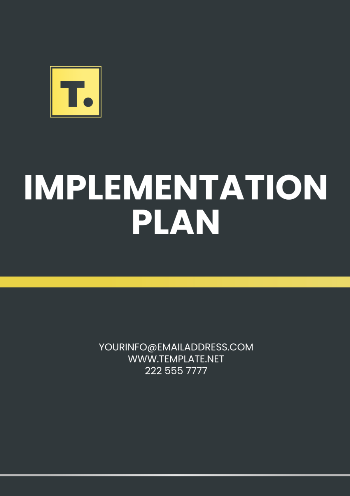 Implementation Plan Template - Edit Online & Download Example ...