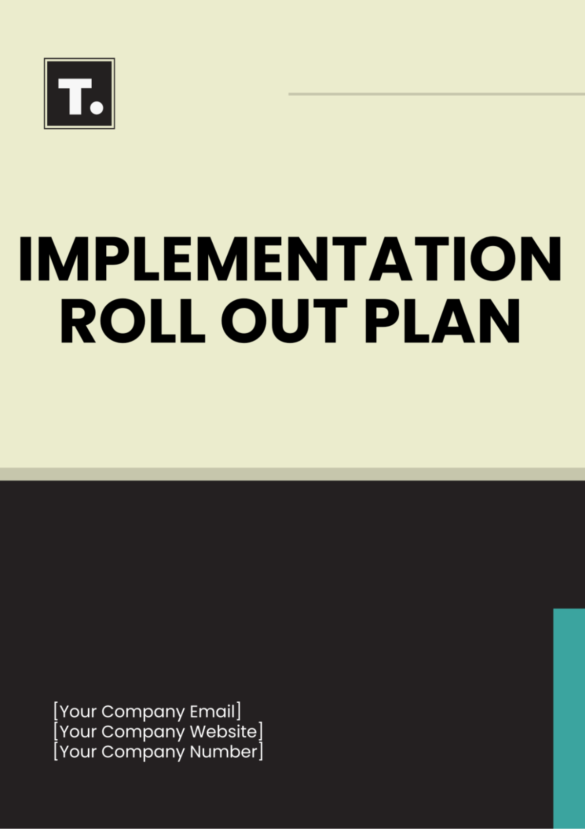 Implementation Roll Out Plan Template - Edit Online & Download