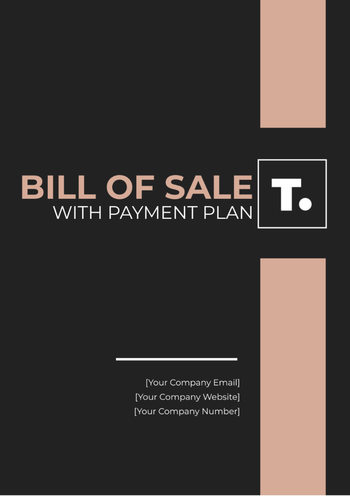 Bill Of Sale With Payment Plan Template - Edit Online & Download