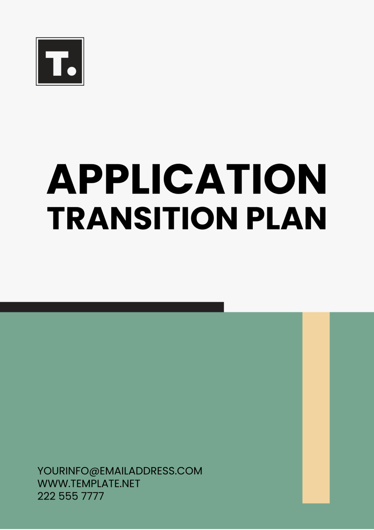 Application Transition Plan Template - Edit Online & Download Example ...