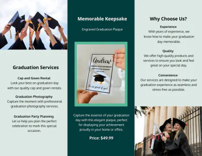 Free Graduation Brochure Template to Edit Online