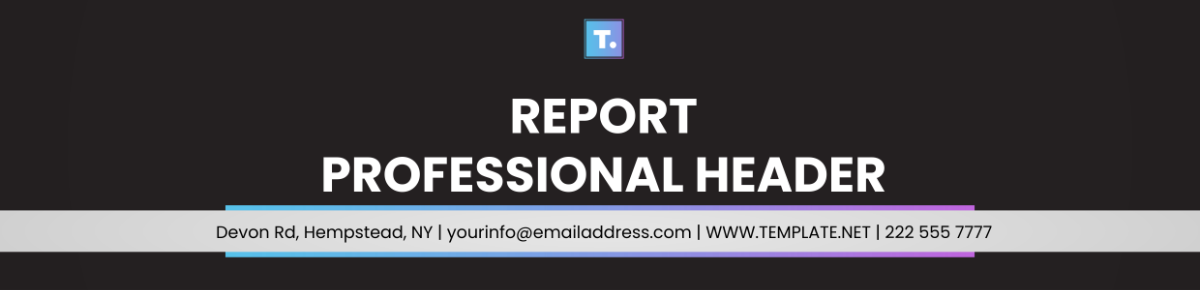 Report Professional Header Template - Edit Online & Download