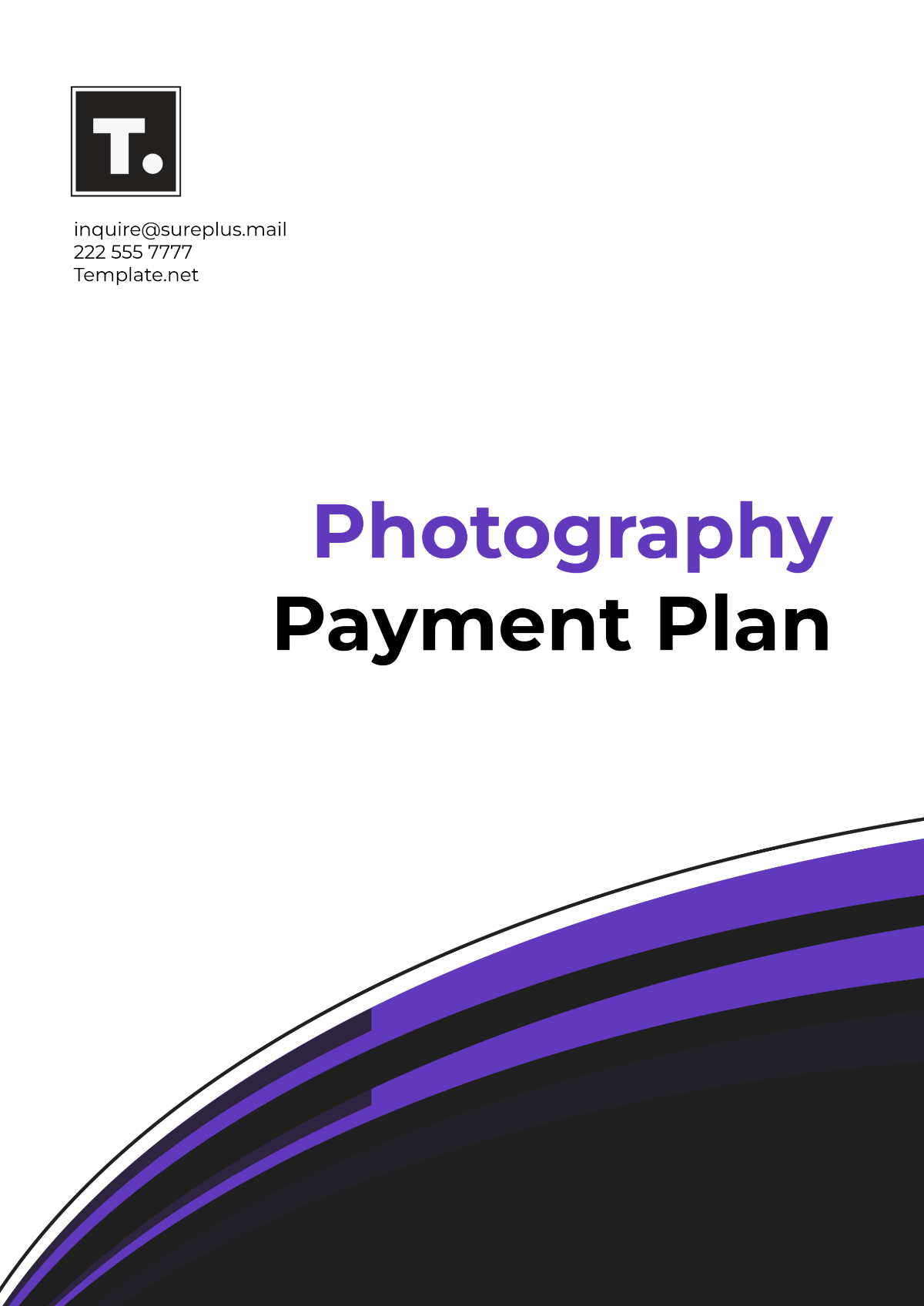 Photography Payment Plan Template - Edit Online & Download