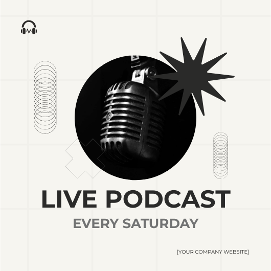 Podcast Live Talk Show Linkedin Post
