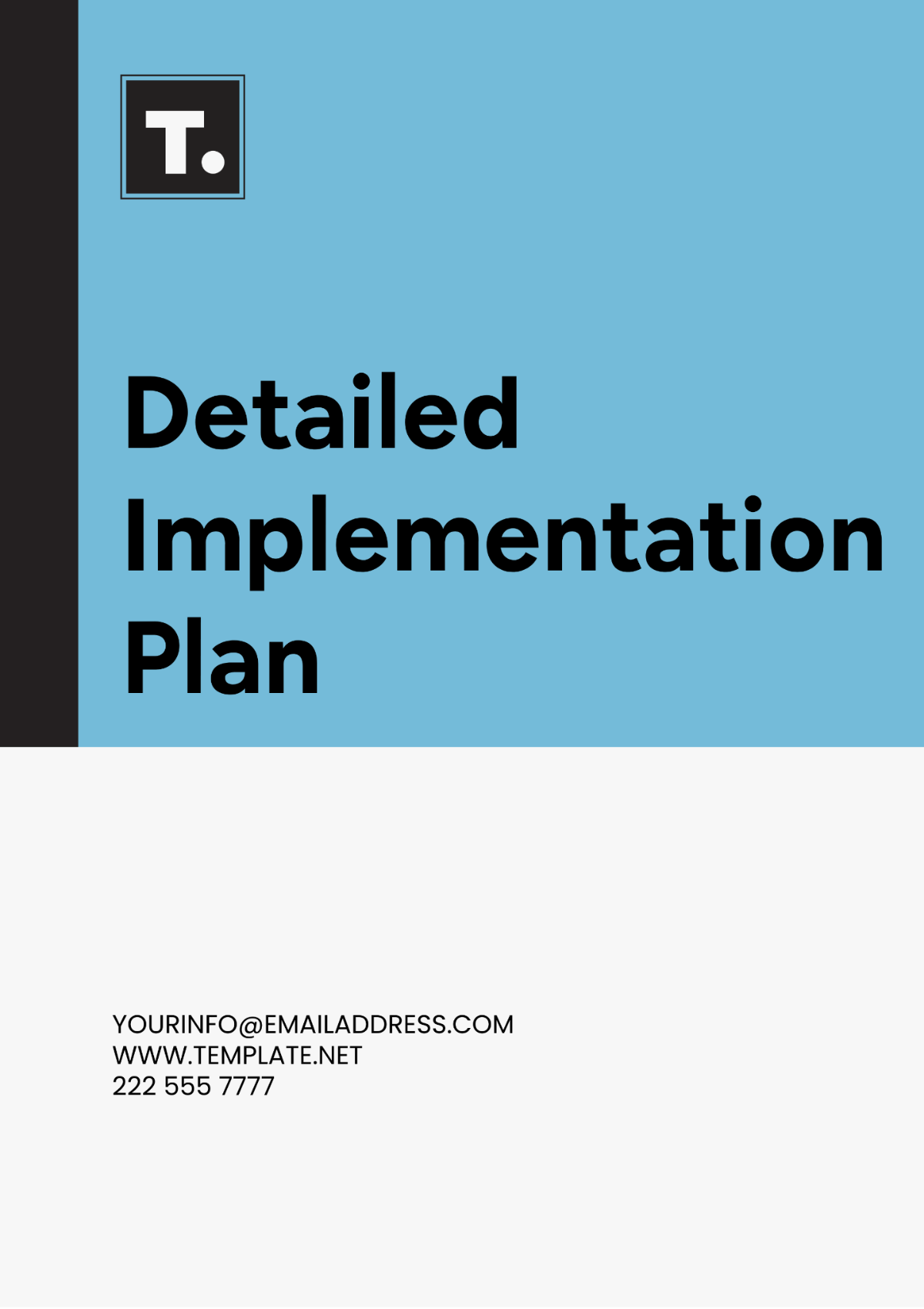 Detailed Implementation Plan Template - Edit Online & Download