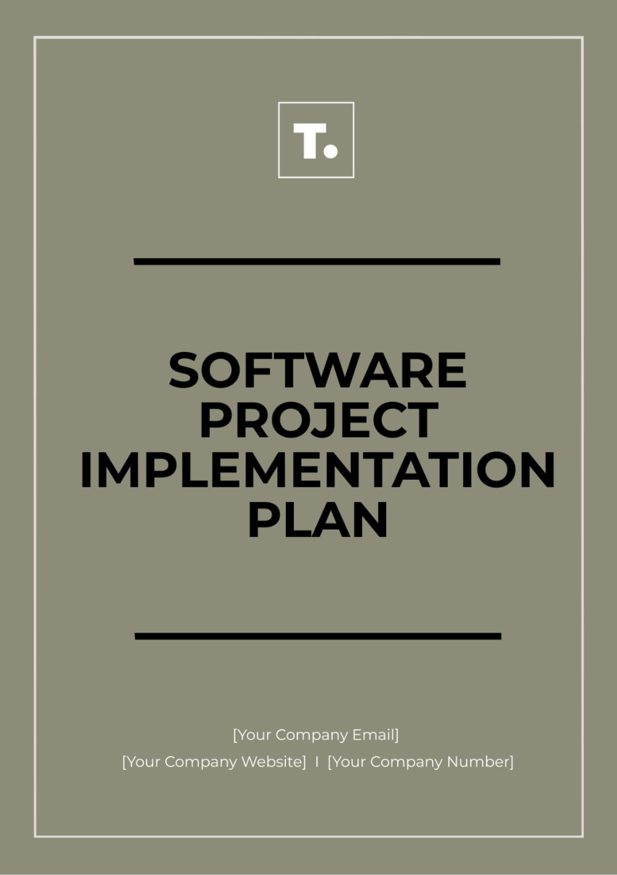 Software Project Implementation Plan Template - Edit Online & Download