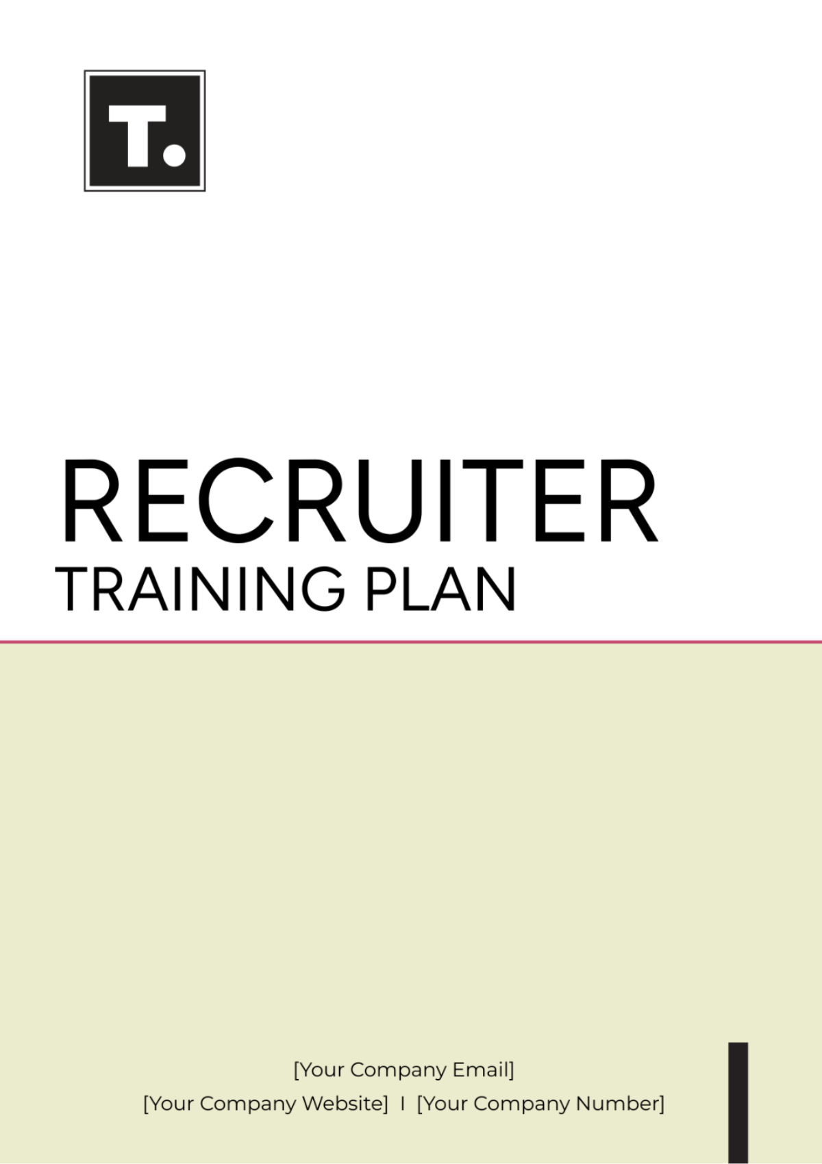 Recruiter Training Plan Template - Edit Online & Download