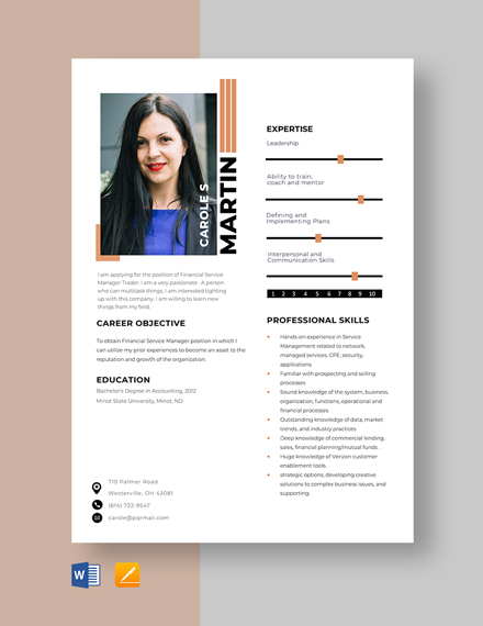 Free Conference Service Manager Resume - Download in Word, Apple Pages ...