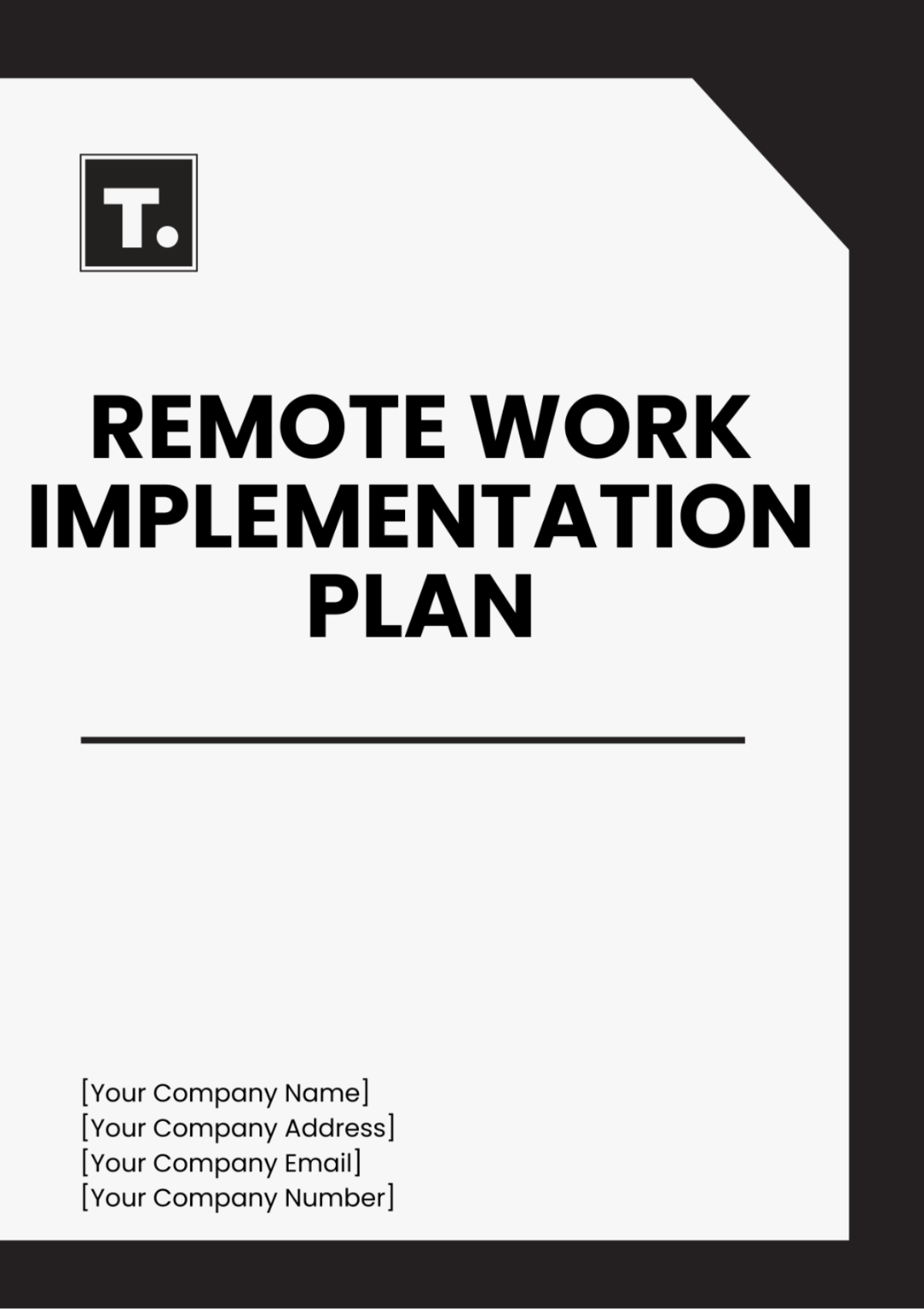 Remote Work Implementation Plan Template - Edit Online & Download