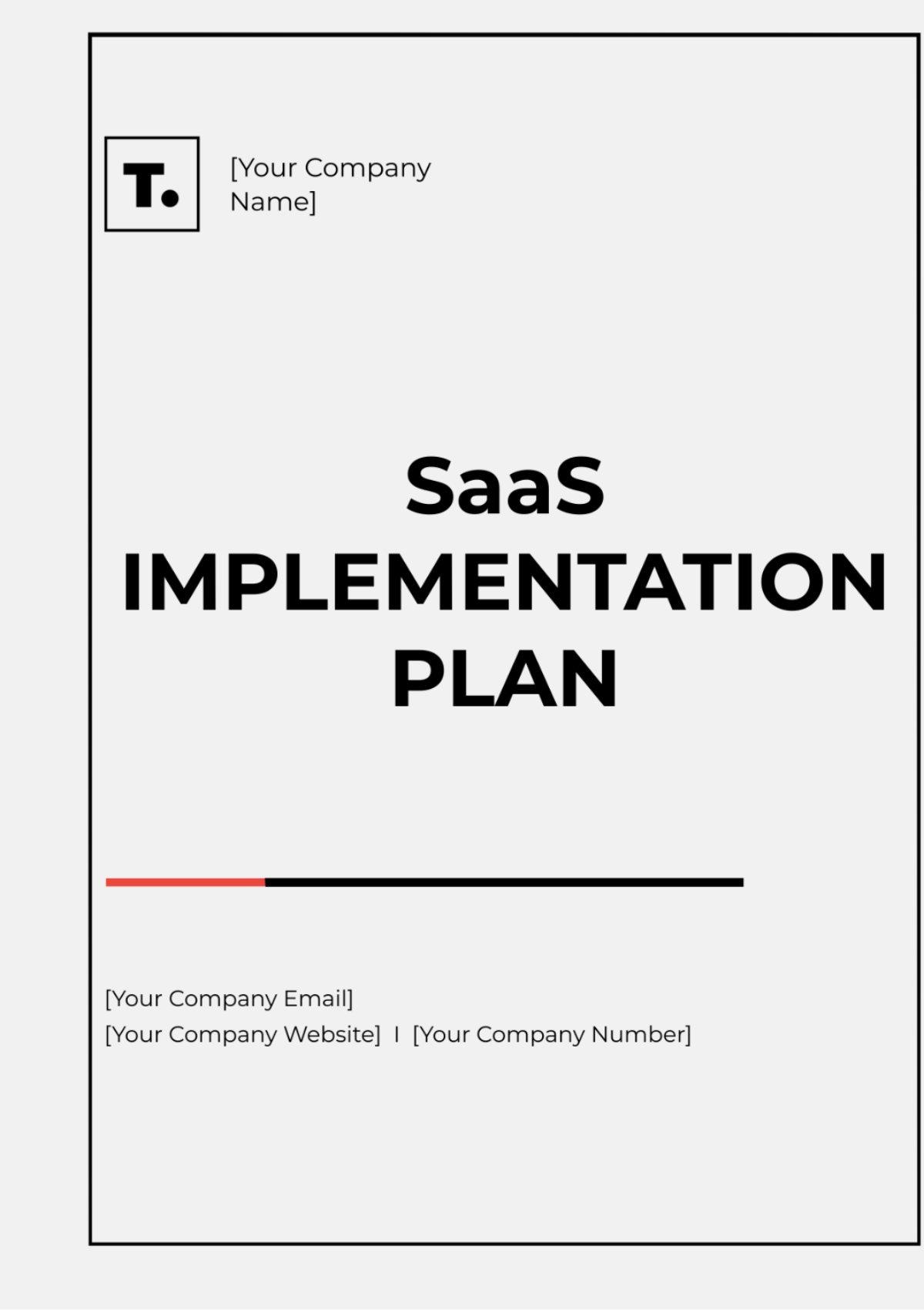 SaaS Implementation Plan Template - Edit Online & Download