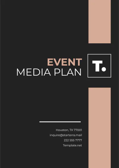 Free Event Media Plan Template to Edit Online