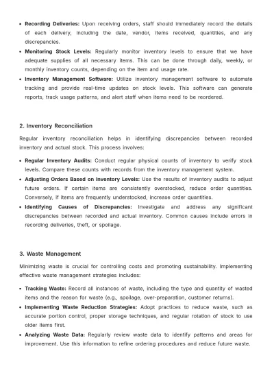 Free Restaurant Vendor Order Guide Template to Edit Online