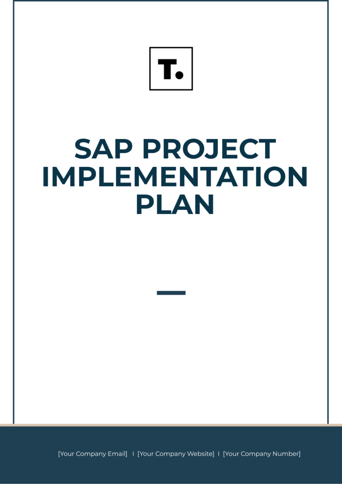 SAP Project Implementation Plan Template - Edit Online & Download