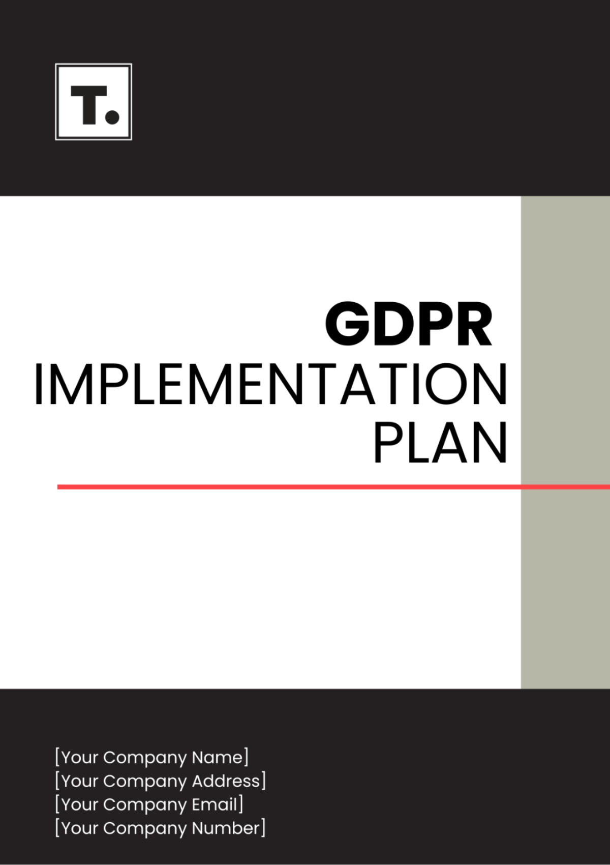 GDPR Implementation Plan Template