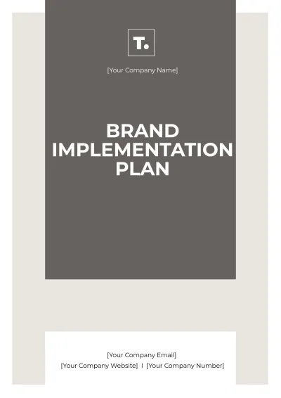 Free Brand Implementation Plan Template to Edit Online