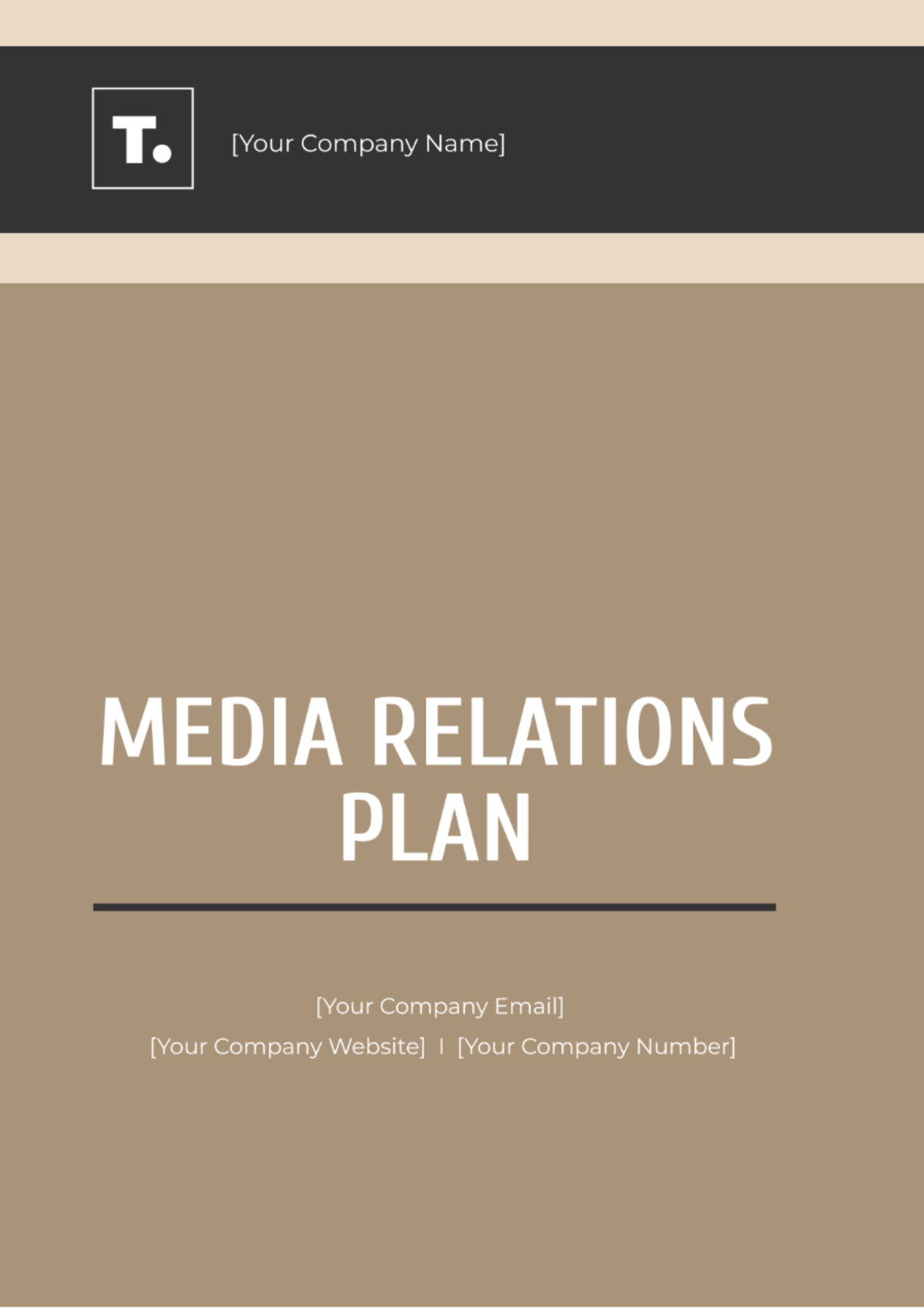 Media Relations Plan Template