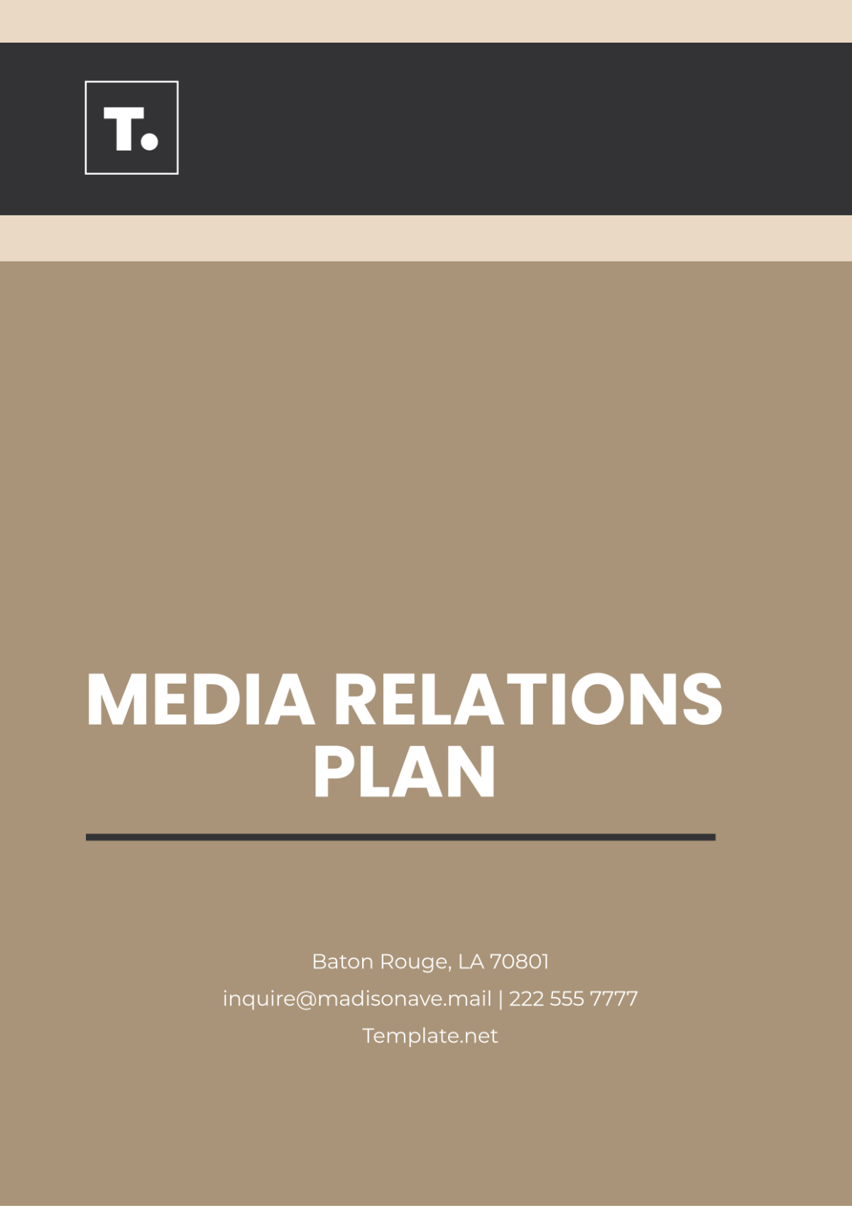 Media Relations Plan Template - Edit Online & Download