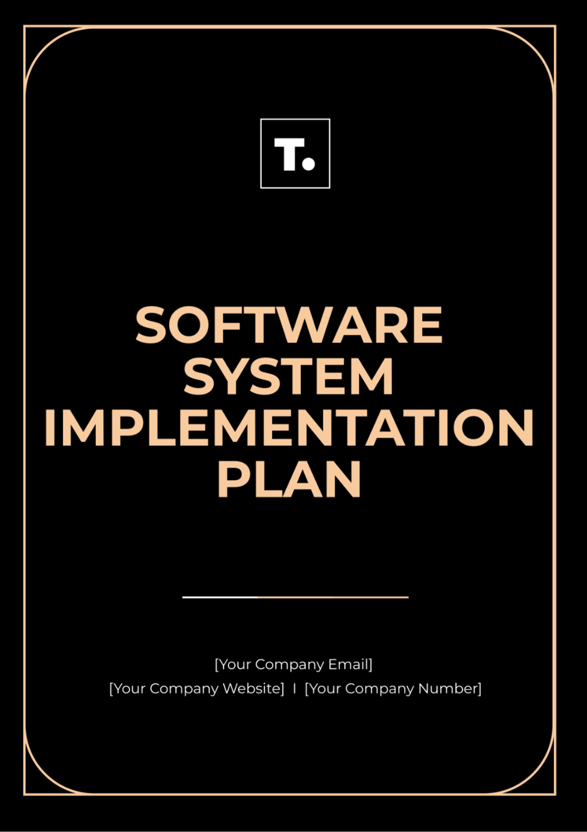 Software System Implementation Plan Template