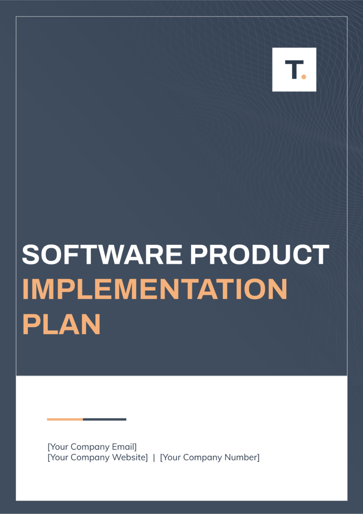 Software Product Implementation Plan Template
