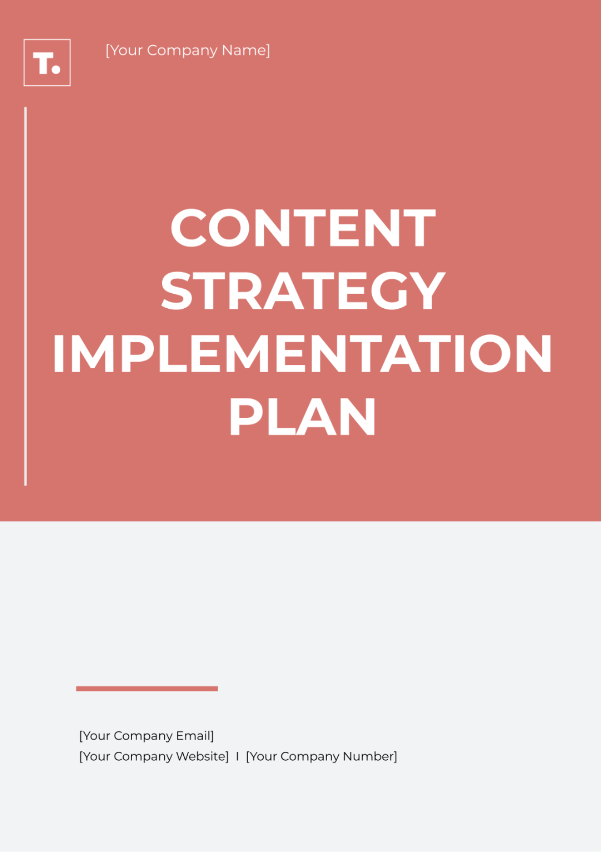 Content Strategy Implementation Plan Template - Edit Online & Download