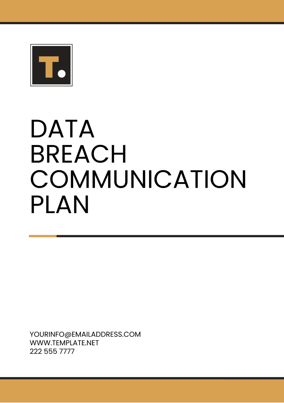 Free Data Breach Communication Plan Template